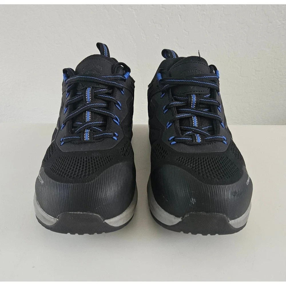 Herman Survivors Cassle Work Shoes Men's 8.5 Black Composite Toe Slip Resistant